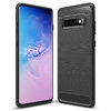 Flexi Slim Carbon Fibre Case for Samsung Galaxy S10+ (Brushed Black)